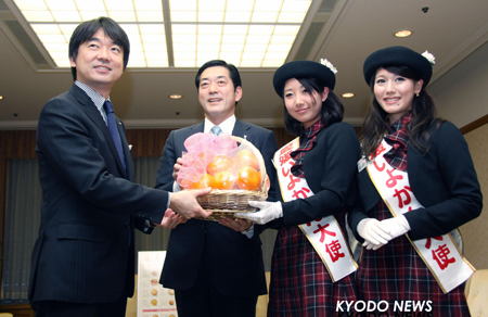 ◎橋下市長に良い予感？　橋下市長と中村知事