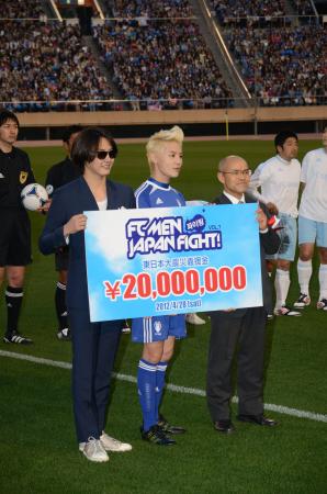 ＪＹＪジュンスら、ＦＣ ＭＥＮが復興支援試合　日本初試合で勝ち越しゴール